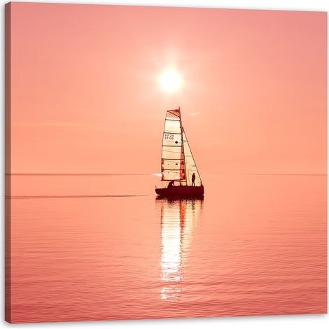 Leinwanddruck Natur Segelschiff 60x60 cm