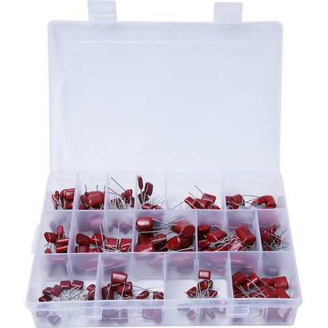 180PCS CBB Polypropylene Film Capacitor Assortment 10nf/0.01uf/400v‑68nf/0.068uf/630v (1/5)