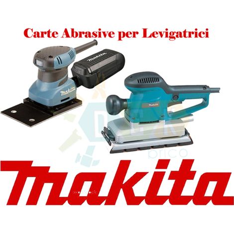 FOGLI DI CARTA ABRASIVA VELCRO MAKITA 100X240mm GRANA 80, 10 PEZZI - P-42880