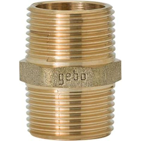 NIPPLO OTTONE 280 GEBO - 1"M - 5 pezzi