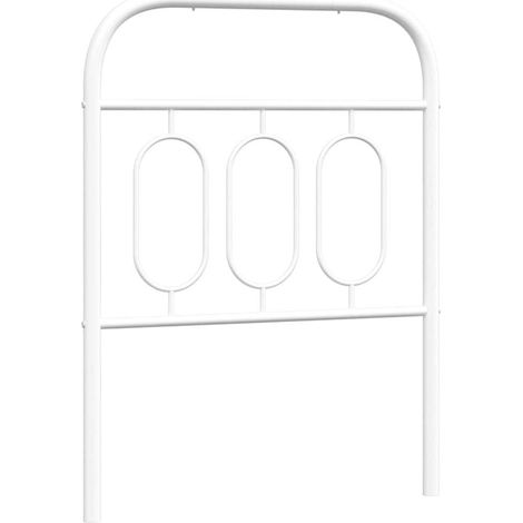 Tête de lit de remplacement métal blanc 75 cm (1/5)