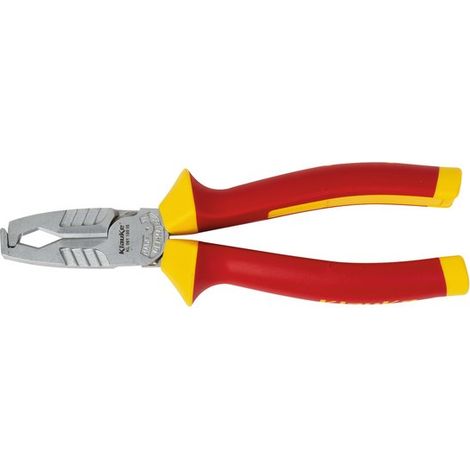 Klauke – Pince à dénuder 190 mm – Capacité de dénudage jusqu'à 6 mm² – Pour câbles isolés – Précision et coupe nette (1/6)