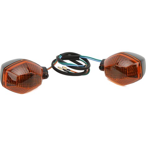 Lot de 2 feux clignotants avant et arrière de rechange pour moto Suzuki DL 1000 650 V-Strom (jaune) (1/5)