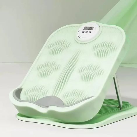 (Vert) Plaque d'étirement pliable à 18 fentes, pédale inclinée, extenseur de mollets (1/5)