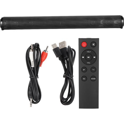 Enceinte Bluetooth 5.0 Portable, Barre de Son TV 3D Stéréo, Haut-parleur Sans Fil pour Cinéma Maison avec Télécommande (1/5)