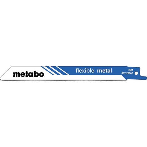 Lames de scie sabre classique L.150mm épaisseur 0,9mm pas de dent 1mm Bimétal 24TPI
