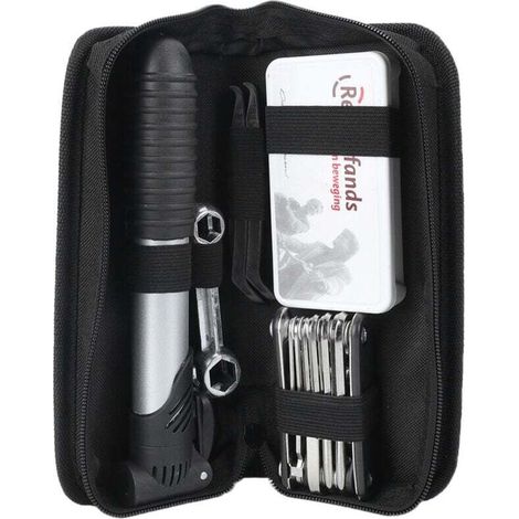 Kit Multifonction 16 en 1 Réparation Pneus Pompe Vélo avec Sac de Rangement (1/4)