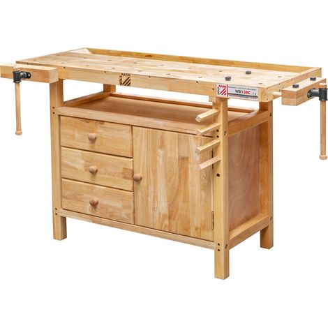 HOLZ WERKBANK WERKTISCH SCHUBLADE ARBEITSTISCH HOLZMANN WB138C (1/3)