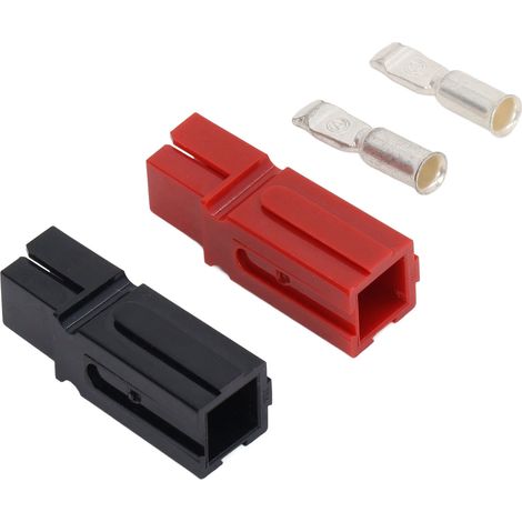 Lot de connecteurs électriques rapides rouges et noirs, bornes de déconnexion sécurisée pour connexion électrique fiable