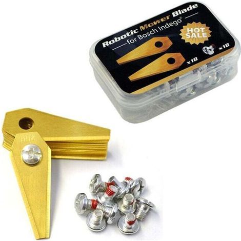 DBBEGK Lames Titanium Rechange Tondeuse Robot 30 Pièces Compatible Bosch S400 S350 S500