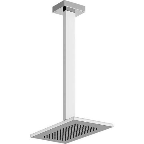 Ducha de techo Gessi Rettangolo lima antigua, 216x140 mm con