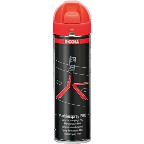 Espray de marcado rojo 500ml E-COLL (por 12) (1/4)
