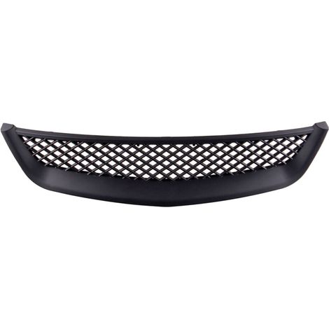 Griglia anteriore, paraurti e griglia da corsa neri lucidi per modelli EM/ES a due/quattro porte, conformi alle specifiche giapponesi Type R 2001-2003.