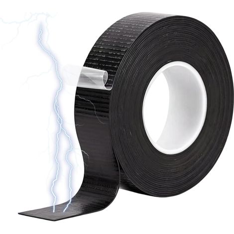 Ruban Adhésif Isolant électrique 5m x 23mm x 0.8mm,Ruban Isolant Auto-Adhésif,Résistant à Étanche,Ruban D'étanchéité Ruban de Câbles pour Faisceau Ruban de Câblage Automobile-Noir (1/5)