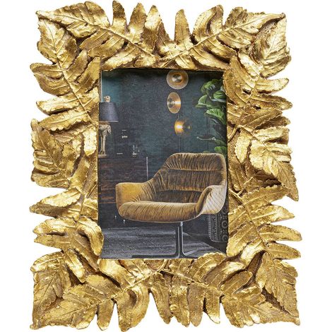 Cadre photo or, fait à la main, chaque pièce est unique, vertical, decoration chambre, salon, couloir, cuisine, bureau, 10x15cm, 20 x 3 x 24 (1/5)