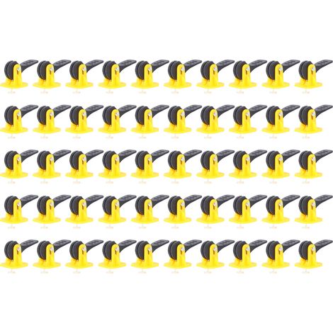 50-teiliges Fliesenverlegesystem, wiederverwendbares Nivelliersystem mit austauschbaren Nadeln für Abstände von 2 mm bis 6 mm, Installationswerkzeuge (1/5)