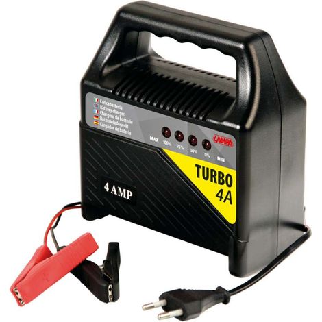 Lampa Caricabatteria Turbo 4 A - 12V - Protezione Sovraccarica (1/2)