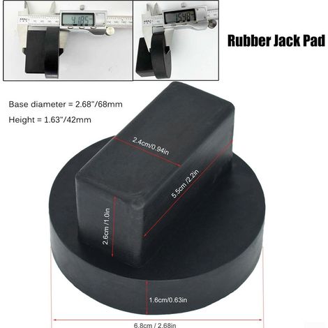 Adaptateur De Levage En Caoutchouc - Pour Points De Levage D'Origine Mercedes - Diamètre 68 Mm Hauteur 42 Mm - 1 Pièce (1/5)