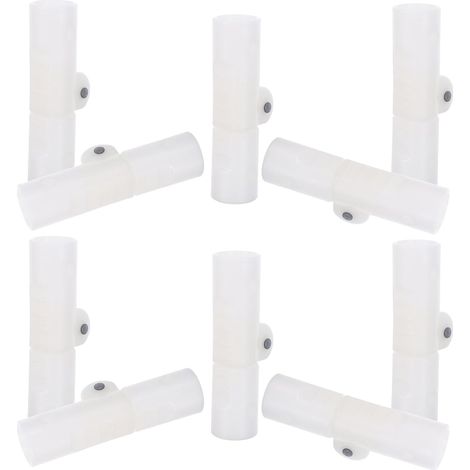 Homoyoyo Lot de 10 Connecteurs de Cadre Pliable en Plastique Blanc Articulations à Charnière Robustes pour Support de Bassin Pliable Accessoires Applicables pour Réparation et Montage