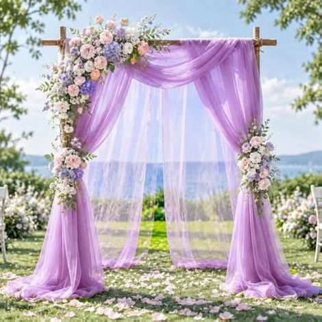 Tulle pour arche et décoration de mariage, 1,6 x 5 m (1/5)