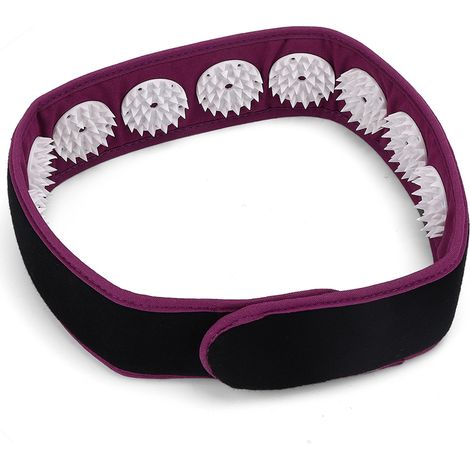 Bandeau de massage portable pour acupuncture, soulagement de la douleur, fitness yoga, sangle de tête violette (1/5)