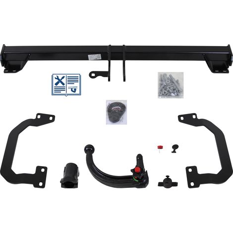 Attelage rotule démontable Westfalia + faisceau Trail-Tec spécifique 7 broches - PEUGEOT 407 SW (1/2)