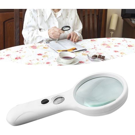 Loupe LED 3X 45X Portable pour Réparation et Lecture avec Lentille Grossissante (1/5)