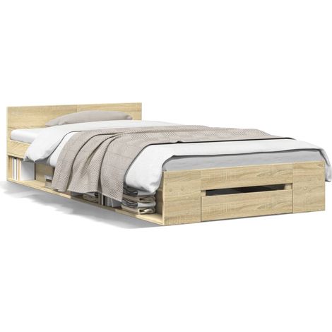 Maison Exclusive - Giroletto Cassetto Rovere Sonoma 90x190 cm Legno Multistrato