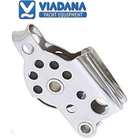 Poulie inox coinceur block simple 6mm viadana