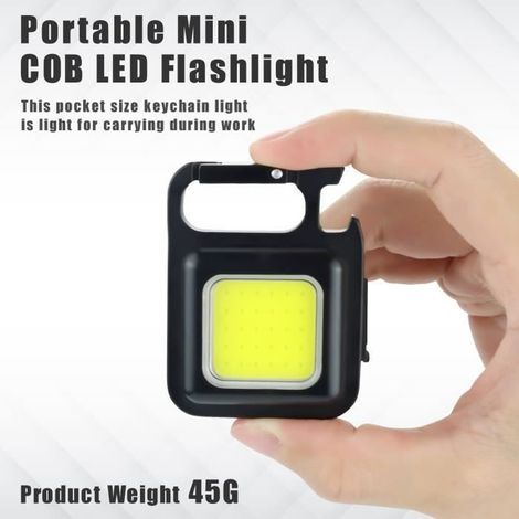 Lampade da campeggio, mini torcia LED portatile, torcia ricaricabile tramite USB, ideale per lavoro, campeggio, ecc. - Luce da lavoro a LED