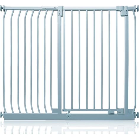 Safetots Extra Tall Elite Safety Gate, 125cm - 134cm, Matt Grey, Extra Tall 96.8cm in Height, Pressure Fit Stair Gate