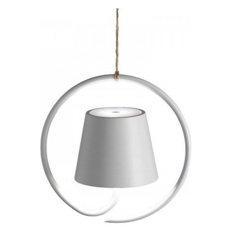 Lampe À Suspension Led Rechargeable Et Dimmable Poldina Bianca (1/4)