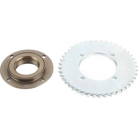 Pignon 44T sans dents 78mm extérieur pour chaîne 54mm, volant moteur T8F 4 trous, compatible moteur 43cc 49cc mini scooter à essence et quad (1/5)