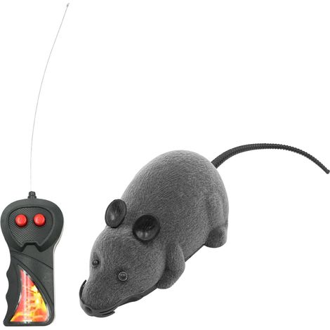 Jeu interactif de Souris et de Chat avec télécommande électronique sans Fil,Jeu pour Animaux de Compagnie pour la Chasse et l'exercice (Gris,Piles Non incluses) (1/5)