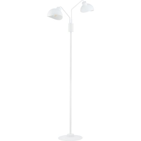 Lampadaire classique blanc 2 abat-jour E27 Roy Sigma (1/3)