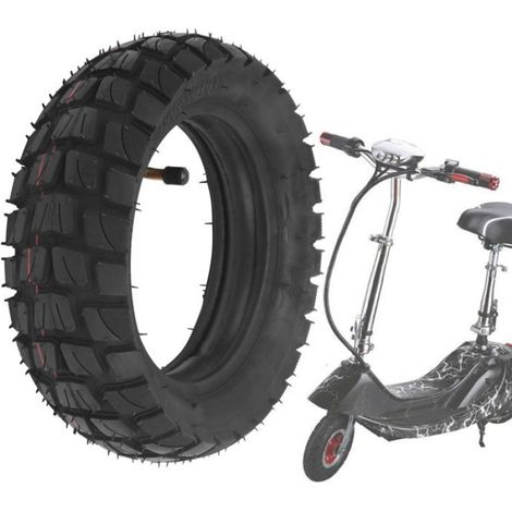 ExtéRieur de Chambre à Air 255X80 pour Scooter éLectrique 10X Dualtron KuGoo M4 Mise à Niveau Pneu Tout-Terrain 10Pouces, 90DegréS (1/4)