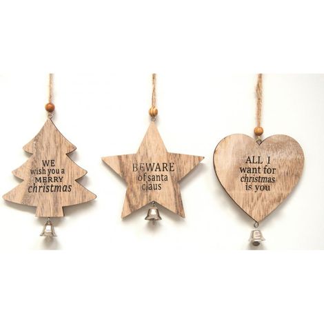 ADDOBBO IN LEGNO 14 CM PREZZO CAD UNO INDICARE LA PREFERENZA