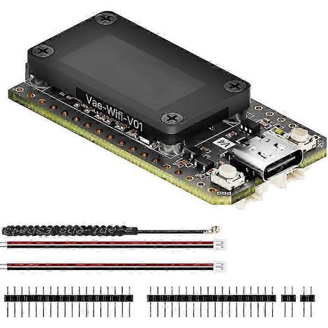 Carte de développement Meshtastic ESP32 SX1262 avec écran OLED 0,96 pouce, alimentation solaire, compatible LoRa 32 V4, Wi-Fi, BLE et QV.WHBYV (1/4)