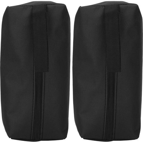 Set mit 2 tragbaren Aufbewahrungstaschen für Handwerkzeuge, Größe S, mit Handschlaufe (schwarz) (1/5)