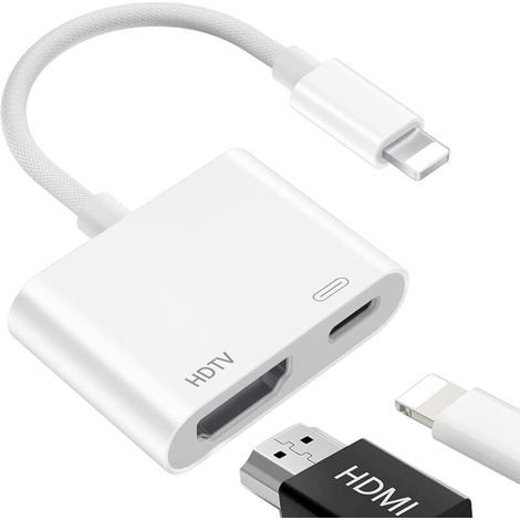 Adaptateur Lightning HDTV, 【Apple MFi Certified】 Adaptateur iPhone HDTV, A-daptateur iPad H-DTV, Cable H-DTV iPhone, Cable Lightning H-D-T-V (1/5)