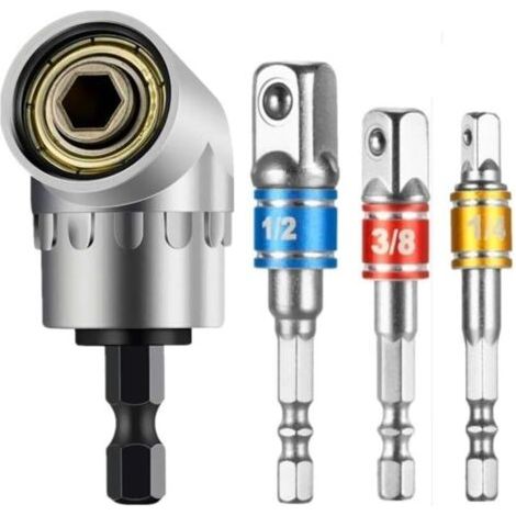 BARKBUSTERS Hexagonale Adaptateur Set,Embout Visseuse a Choc Adaptateur Douille,Adaptateur Douille 1/2 3/8 1/4 Forets,Adaptateur pour Cle a Choc Douille,Pour Clé À Douille,Écrou,Adaptateur Cliquet Ac (1/4)