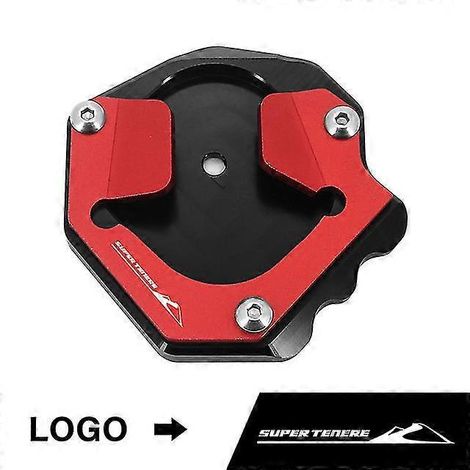 Motorradzubehör: Seitenständer-Verlängerung mit Fußstütze für Yamaha XT1200Z Super Ténéré (2014) – Rot (1/5)