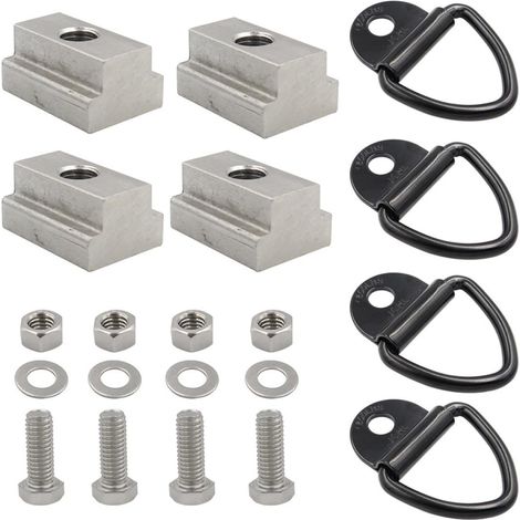 4 Ensembles Kit D’ancrage à Rail Coulissant Écrou T (1/5)