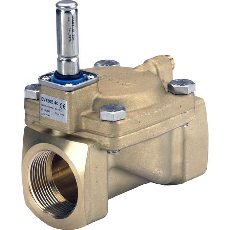 Danfoss Corpo valvola magnetica Valvola ad angolo 220B 40B G 1 1/2, kvs 24,0, servocomandata, NO, 032U7142