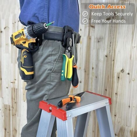 Porte-outils magnétique robuste pour ceinture, pinces magnétiques antidérapantes et puissantes, accessoires pour ceinture à outils, marteau, tournevis, clé (1/3)