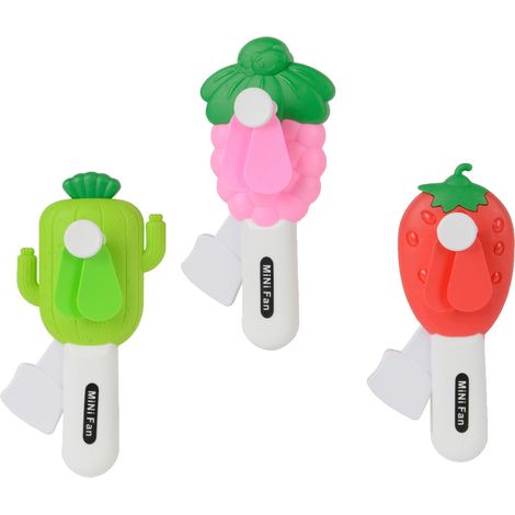1 VENTILATORE MANUALE PORTATILE IN PLASTICA 7,5X3,5X15CM ASSORTITO