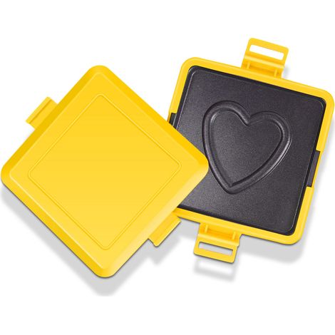 Grille-pain Micro-ondes Silicone Métal Modèle Coeur Jaune Antiadhésif (1/4)