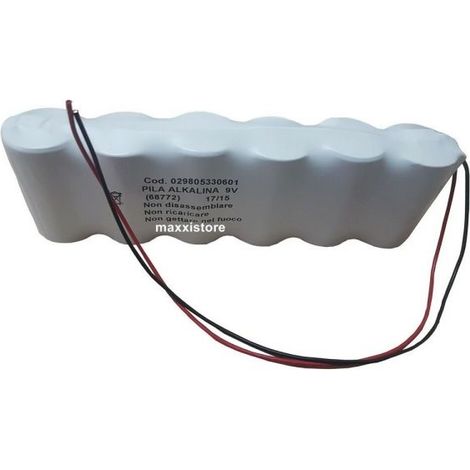 Panasonic alcaline assemblaggio 9V pacco batterie 6 torce BAT143 orizzontale D