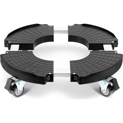 Porte Plante a roulettes Réglable Ø 40-54cm, Plateau Roulant Capacité De 200 KG, Support de Pot de Fleur pour Intérieur à Extérieur (1/5)