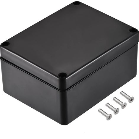 Boîte Jonction Étanche 115x90x55mm ABS pour Projet Électrique Noir (1/5)